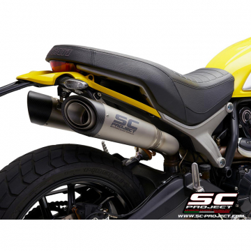 view SC-Project D29-41T S1 Slip-on Exhausts, Titanium for Ducati Scrambler 1100 (2018-)