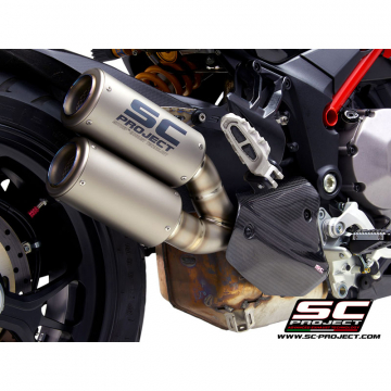 view SC-Project D30-DT36T CR-T Slip-on Exhaust, Titanium for Ducati Multistrada 1260 (2018-)