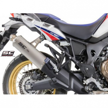 view SC-Project H16-08T R60 Slip-on Exhaust for Honda CRF1000L Africa Twin (2016-2019)