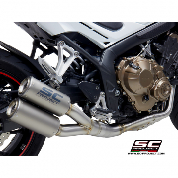 view SC-Project H30-CD38T CR-T 4-1-2 Full Exhausts for Honda CB650F (2017-2018)