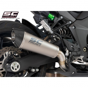 view SC-Project K27-34T Conic Slip-on Exhaust, Titanium for Kawasaki Z1000SX (2017-)