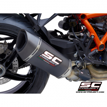 view SC-Project KTM16-90C SC1-R Slip-on Exhaust, Carbon for KTM 1290 Super Duke R (2020-)