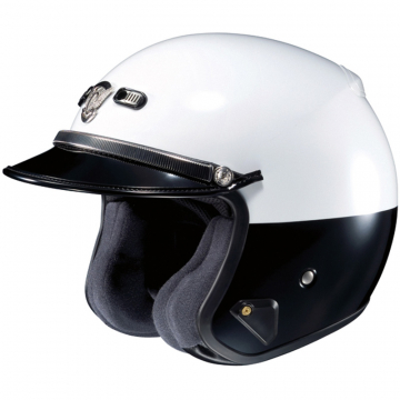 view Shoei RJ Plantinum-R LE Lo-Rise Helmet, Black/White