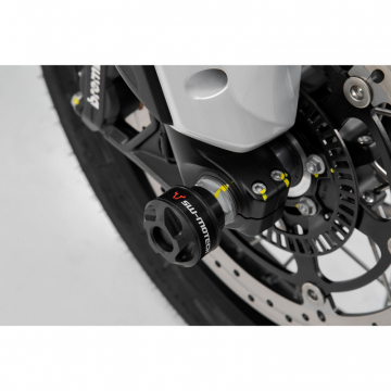 view Sw-Motech STP.17.176.10001/B Front Axle Sliders for Moto Guzzi V85 TT (2019-)