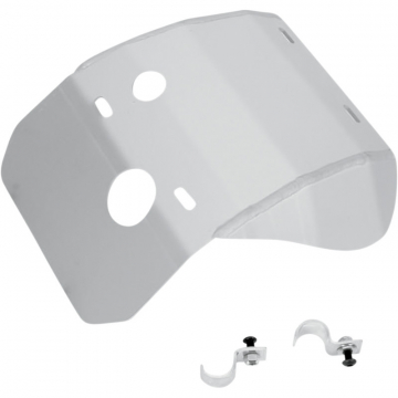 view Moose Racing M442X Aluminum Skid Plate, Silver for Suzuki DR250/DR350