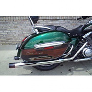 view Mortons Custom Complete Exhaust for Kawasaki Vulcan Nomad 1700 (2009-current)