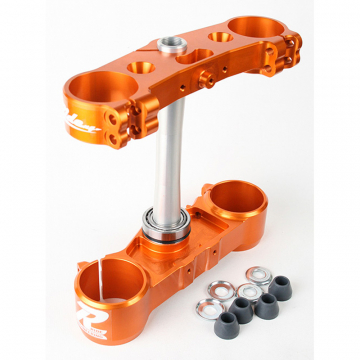 view Ride Engineering KT-BTB24-GE 22MM Offset Triple Clamp Set, Orange for KTM SX/XC and EXC/XCW