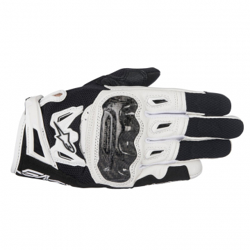 view Alpinestars SMX-2 Air Carbon V2 Women's Leather Gloves, Black/White