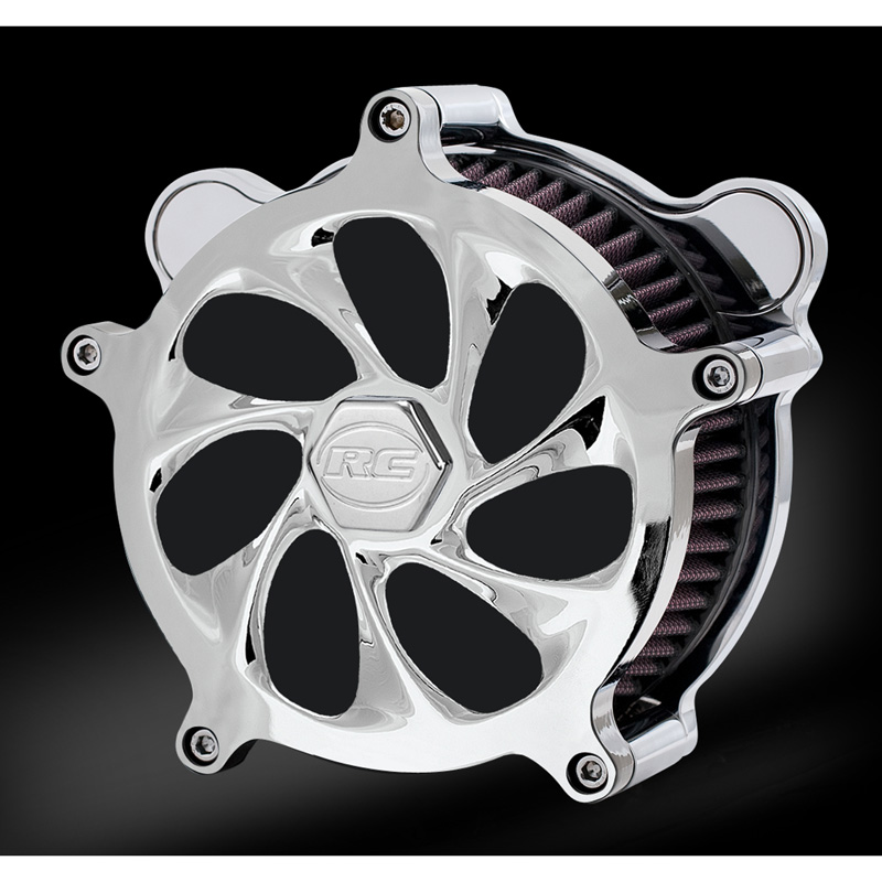 RC Components AC-101C Drifter Chrome Airstrike Air Cleaner for Harley ...