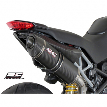view SC-Project D05-02C Oval Exhaust for Ducati Hypermotard 796 (2009-2012)