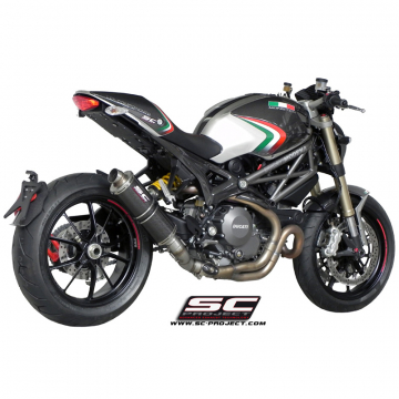 view SC-Project D07-07C Oval R60 Exhaust for Ducati Monster 1100 EVO (2011-2014)