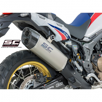 view SC-Project H16-85T Titanium "Adventure" Exhaust for Honda CRF1000L Africa Twin '16-'19