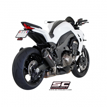 view SC-Project K19-34C Conic Exhaust for Kawasaki Z1000 (2014-2016)