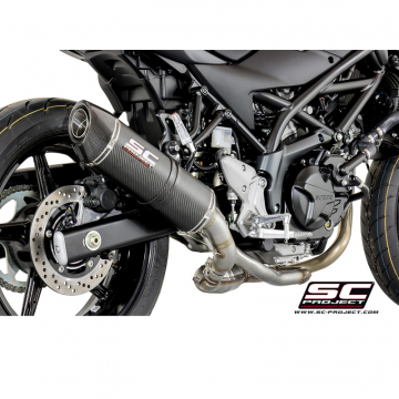 view SC-Project S14-01C Oval, Exhaust for Suzuki SV650 (2016-)