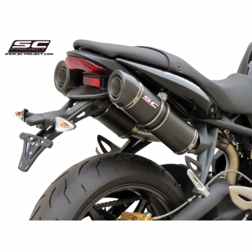 view SC-Project T02-28C GP-Tech Exhaust for Triumph Street Triple / R (2007-2012)