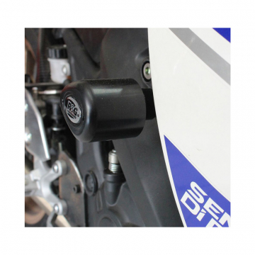 view R&G CP0379BL.RHS Aero No-Cut Frame Sliders for Yamaha YZF-R3 (2015-current)