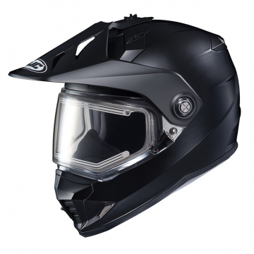 view HJC DS-X1 Frameless Dual Lens Snow Helmet, Matte Black Semi-Flat