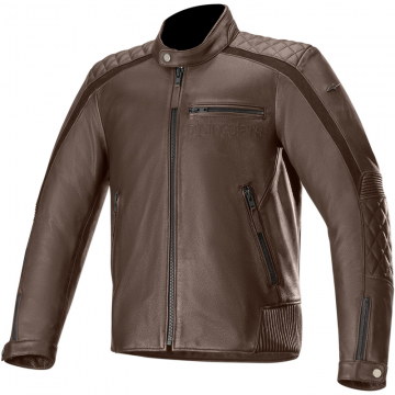 view Alpinestars Hoxton V2 Leather Jacket, Brown