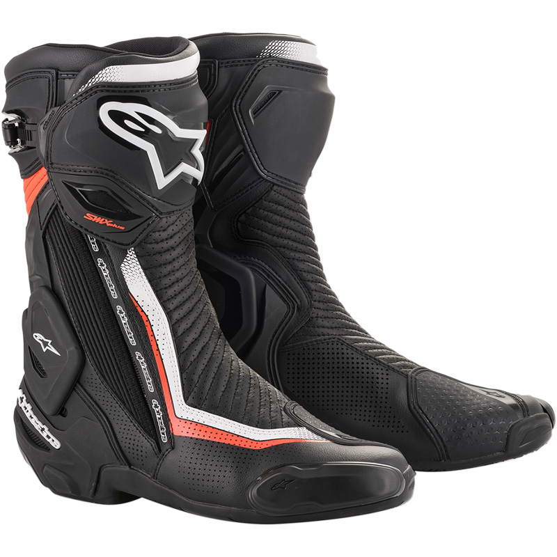 Alpinestars SMX Plus Vented Boots Black White Red Accessories International