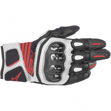 view Alpinestars SPX Air Carbon V2 Gloves, Black/White/Red