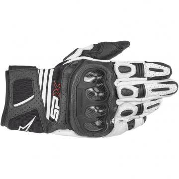 view Alpinestars SPX Air Carbon V2 Gloves, Black/White