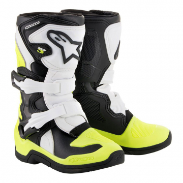 view Alpinestars Tech 3S Kids Boots, Black/White/Yellow