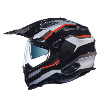view Nexx X.Wed 2 X-Patrol Helmet, Black / Silver / Red