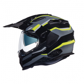 view Nexx X.Wed 2 X-Patrol Helmet, Black / Titanium / Neon Yellow