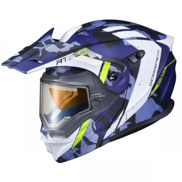 view Scorpion Exo-AT950 Outrigger Electric Helmet, Matte Blue