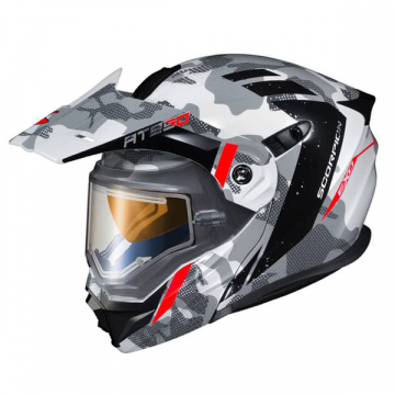 view Scorpion Exo-AT950 Outrigger Electric Helmet, White/Grey