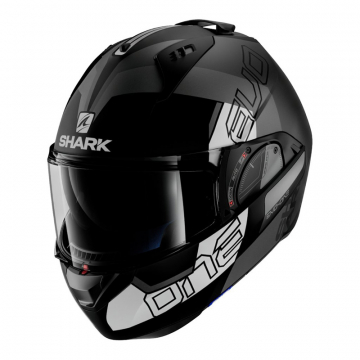 view Shark Evo-One 2 Slasher Helmet, Matte Black/Grey/White, Size:SM