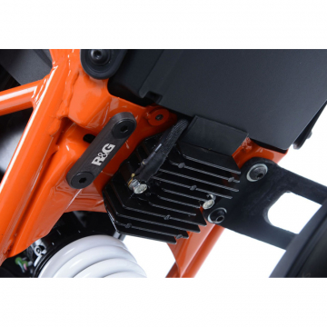 view R&G EH0079BKA Exhaust Hanger & LHS Footrest Blanking Plate for KTM 125 Duke (2017-)