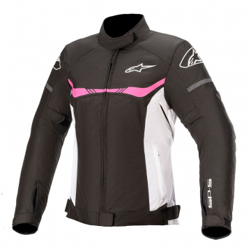view Alpinestars T-SPS Waterproof Womens Jacket, Black/White/Pink
