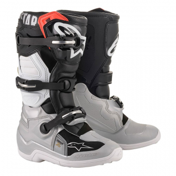 view Alpinestars Tech 7S Youth Boots, Black/Silver/White/Gold