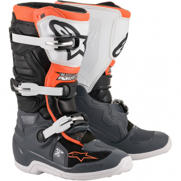 view Alpinestars Tech 7S Youth Boots, Black/Grey/White/Orange