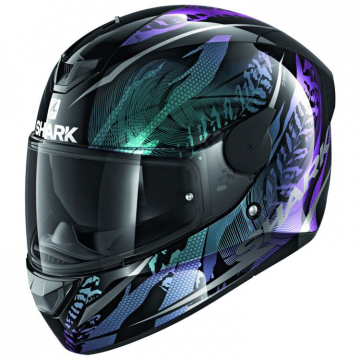 view Shark D-Skwal 2 Shigan Helmet, Black/Violet/Glitter