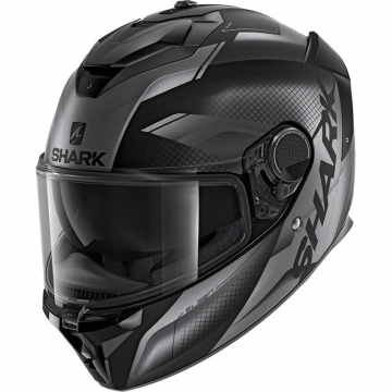 view Shark Spartan GT Elgen Matte Helmet, Black/Anthracite