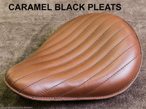 Caramel with Black Stitching