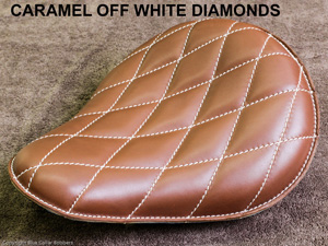 Caramel with Off-White Diamond Stitching