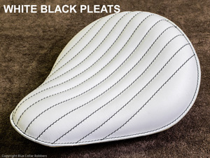 White with Black Stitching