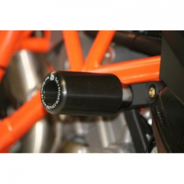 view R&G Frame Sliders Classic Style - KTM 950 & 990 Supermoto / Super Duke (front top)