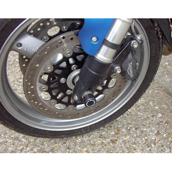 R&G FP0045BK Front Axle Sliders for Triumph Speed Triple '97-'04