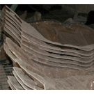 gel-coated fiberglass pan with plated steel brackets