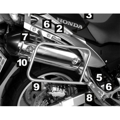 Hepco & Becker 650.949 Lock-it Carrier - Honda XL1000V Varadero '07-up ...