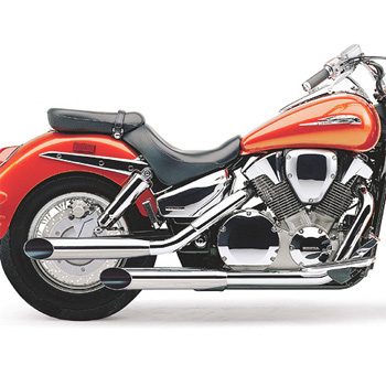 view COBRA Slashcut Slip-on Mufflers Exhaust VTX1300 Retro 03-up