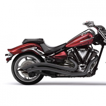 view Cobra Speedster Swept Black Complete Exhaust - Yamaha Raider 08-up