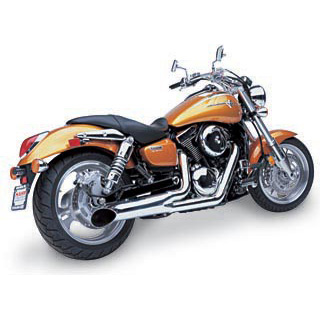view HARD-KROME 2-Into-1 Sideburners Exhaust MeanStreak 1500 / MeanStreak 1600 02-up