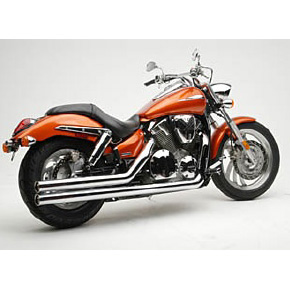 view HARD-KROME 3" Big Straights Black Exhaust VTX1300C 04-up