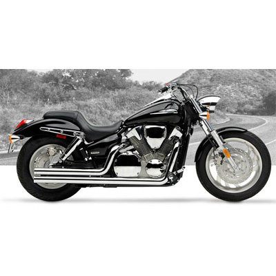 HARD-KROME American Classic II Chrome Exhaust - Honda VTX1300C 04-09 ...