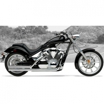 view HARD-KROME American Classic II Chrome Exhaust - Honda Fury 1300